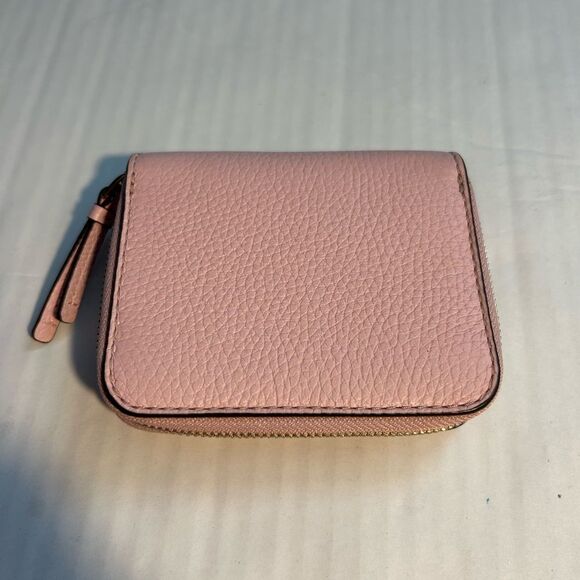 Tory Burch Thea Bifold Light Pink Leather Compact Wallet - Picture 2 of 8